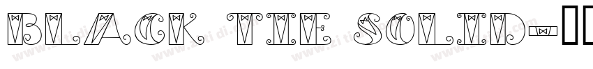 black tie solid字体转换